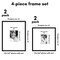 Americanflat Set of 4 Picture Frames - Gallery Wall Frame Set with Two 14x14 Frames with 4x6 Mats and Two 14x18 Frames with 5x7 Mats - Black